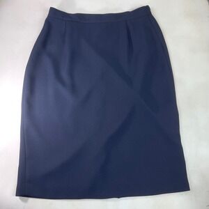 Ingenuity Navy Blue Skirt Size 10‎ Made in Canada Career Business Office